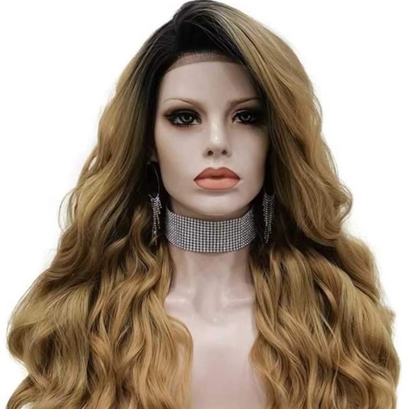 22inch Dark Brown Lace Front Wig
